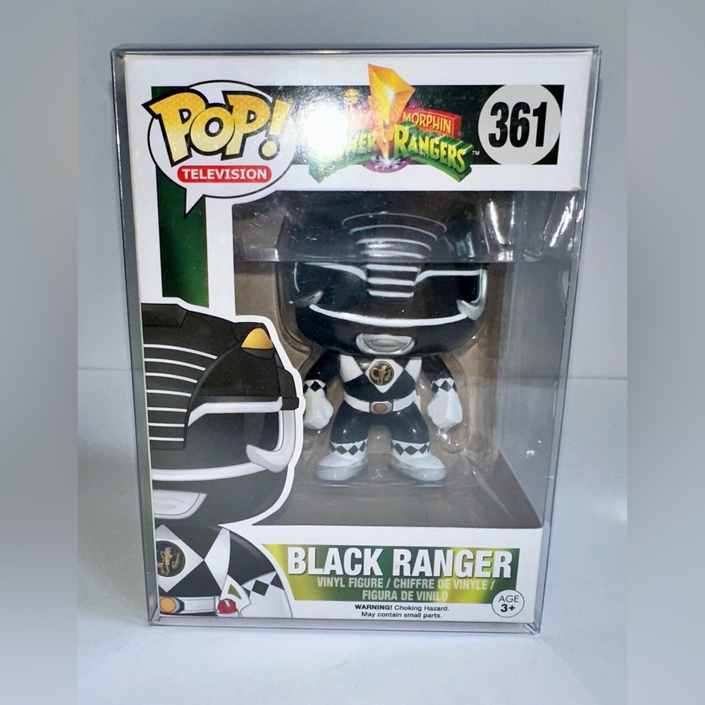 Funko Pop! Vinyl: Power Rangers - Black Ranger #361 W/Protector - Picture 2 of 9